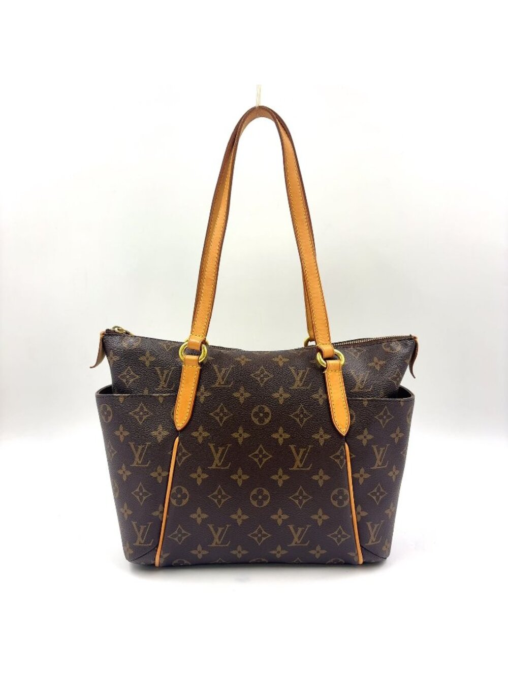 Louis Vuitton Totally PM Monogram Leather Brown Tote Bag Gold